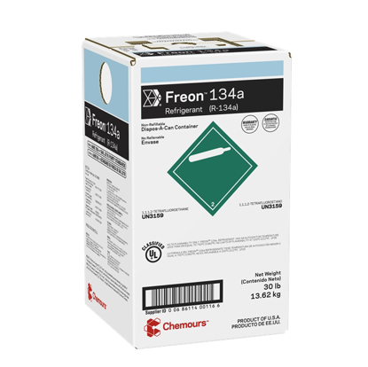 Imagem de GAS R134A FREON CILINDRO DESCARTAVEL COM 13,620 KG CHEMOURS